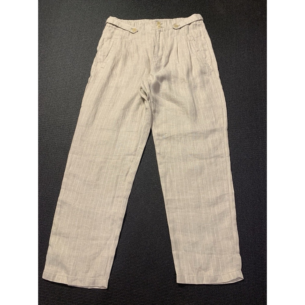 Sundance Light Beige Linen Trousers